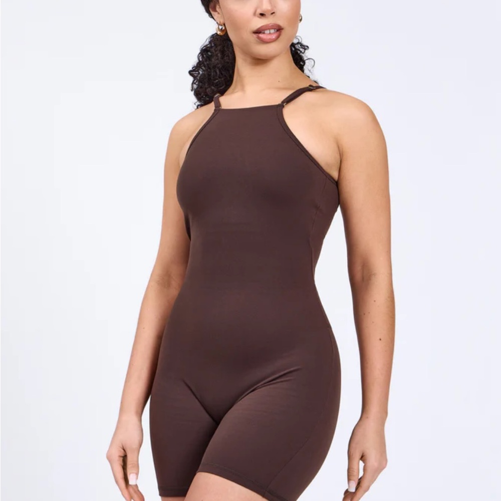 Buffbunny Ivy Bodysuit 6in Size L Journey Dark Brown